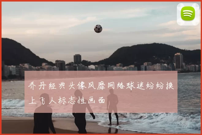 乔丹经典头像风靡网络球迷纷纷换上飞人标志性画面