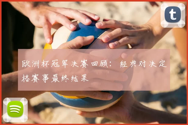 欧洲杯冠军决赛回顾：经典对决定格赛事最终结果