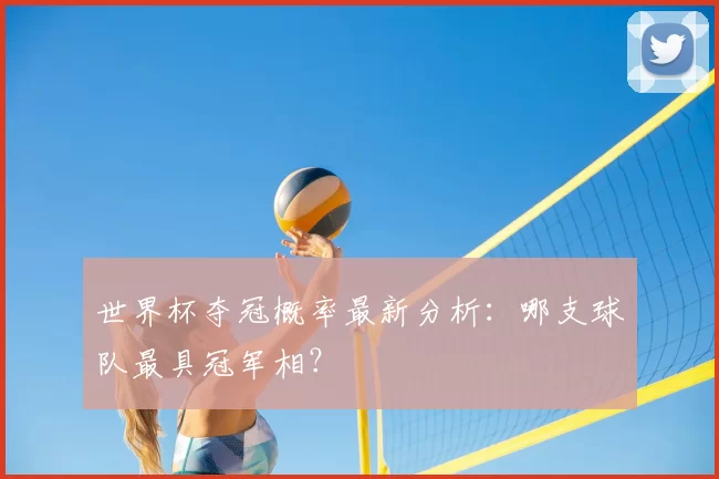 世界杯夺冠概率最新分析：哪支球队最具冠军相？